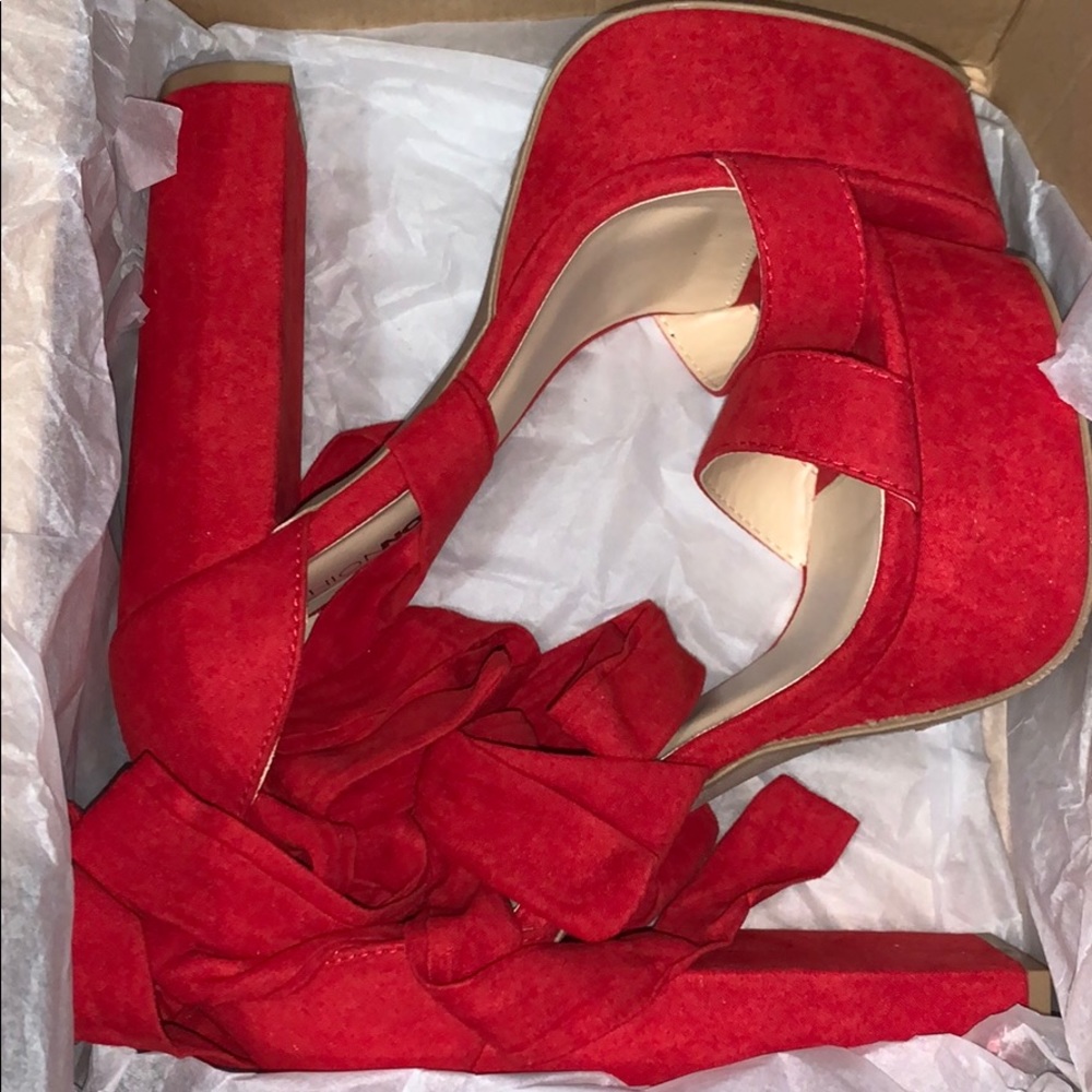 Suede Plot Twist Heels